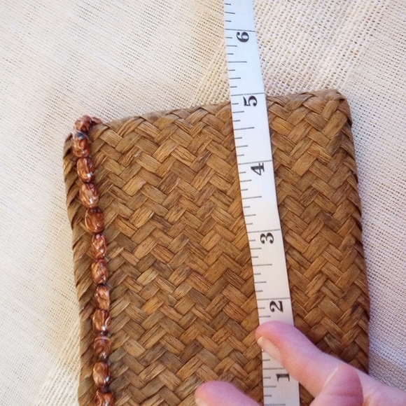 Pier 1 Imports 3-Nesting Zipper Top Wicker Storage Pouches NWT - Picture 11 of 12